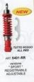 ART.6401-RR Ammortizzatore anteriore-VESPA 50-90-125 PRIMAVERA ET3-Pk50-RUSH -TUTTO ROSSO